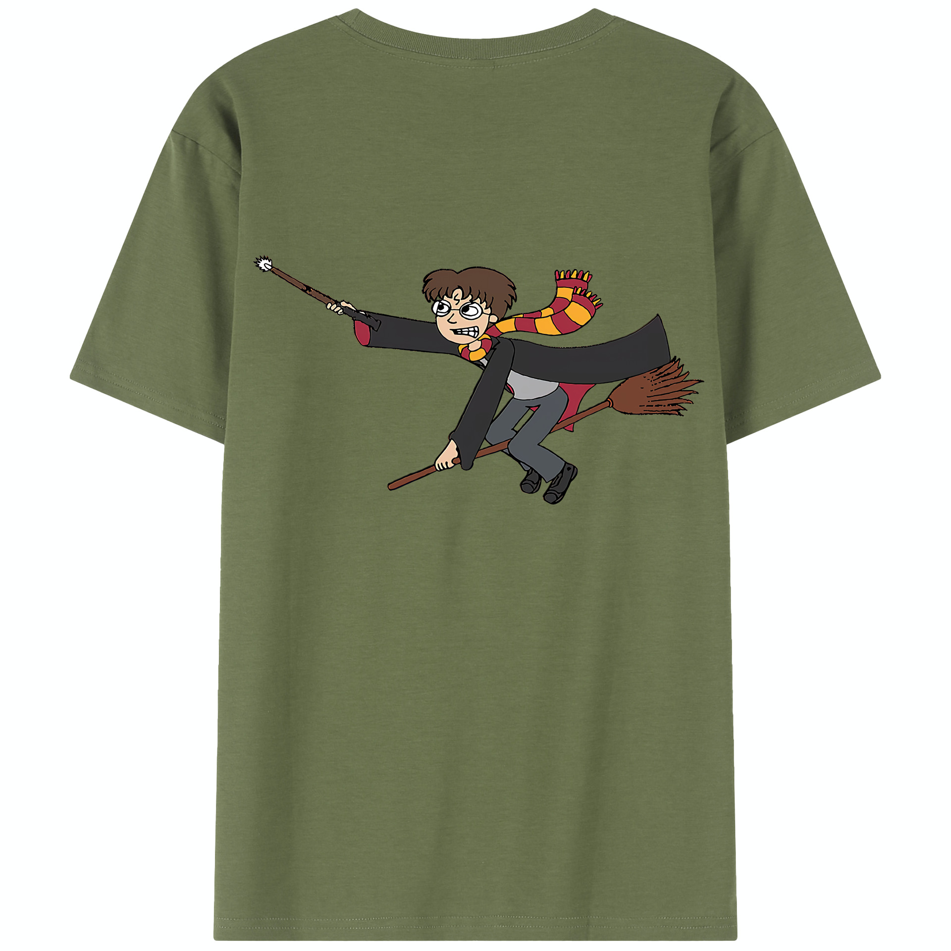 （画像用） Harry Potter ハリー・ポッターシリーズ 綿100％半袖Tシャツ（背面プリント）